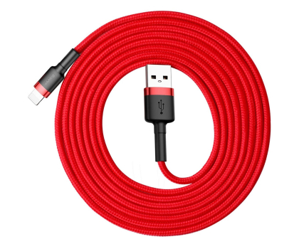 Kabel Baseus Kabel Cafule USB-A / Lightning 1.5A QC 3.0 2 m - czerwony